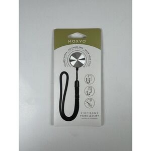MOXYO - Zigi Band - Universal‎ Cell Phone Lanyard and Wrist Strap, Silver-Black